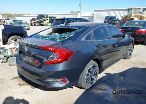 2018 Honda Civic Ex-L from USA, damaged, VIN JHMFC1F71JX032135